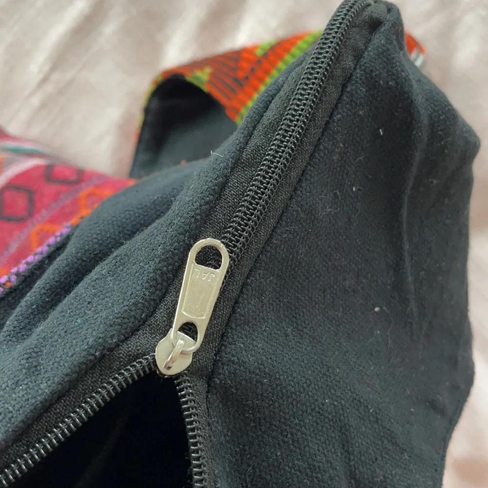 Colorful Tribal Bucket Hobo Boho bag 100% cotton - Picture 11 of 11